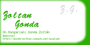 zoltan gonda business card